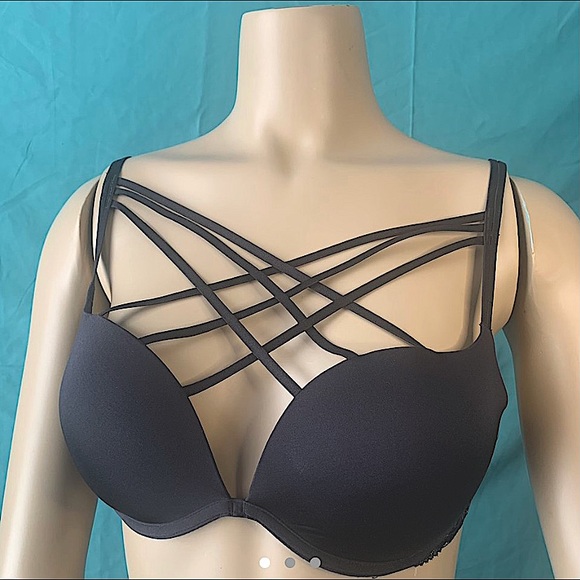 La SENZA Other - NWOT LA SENZA BLACK PUSH UP BRA with FRONT STRAPS
